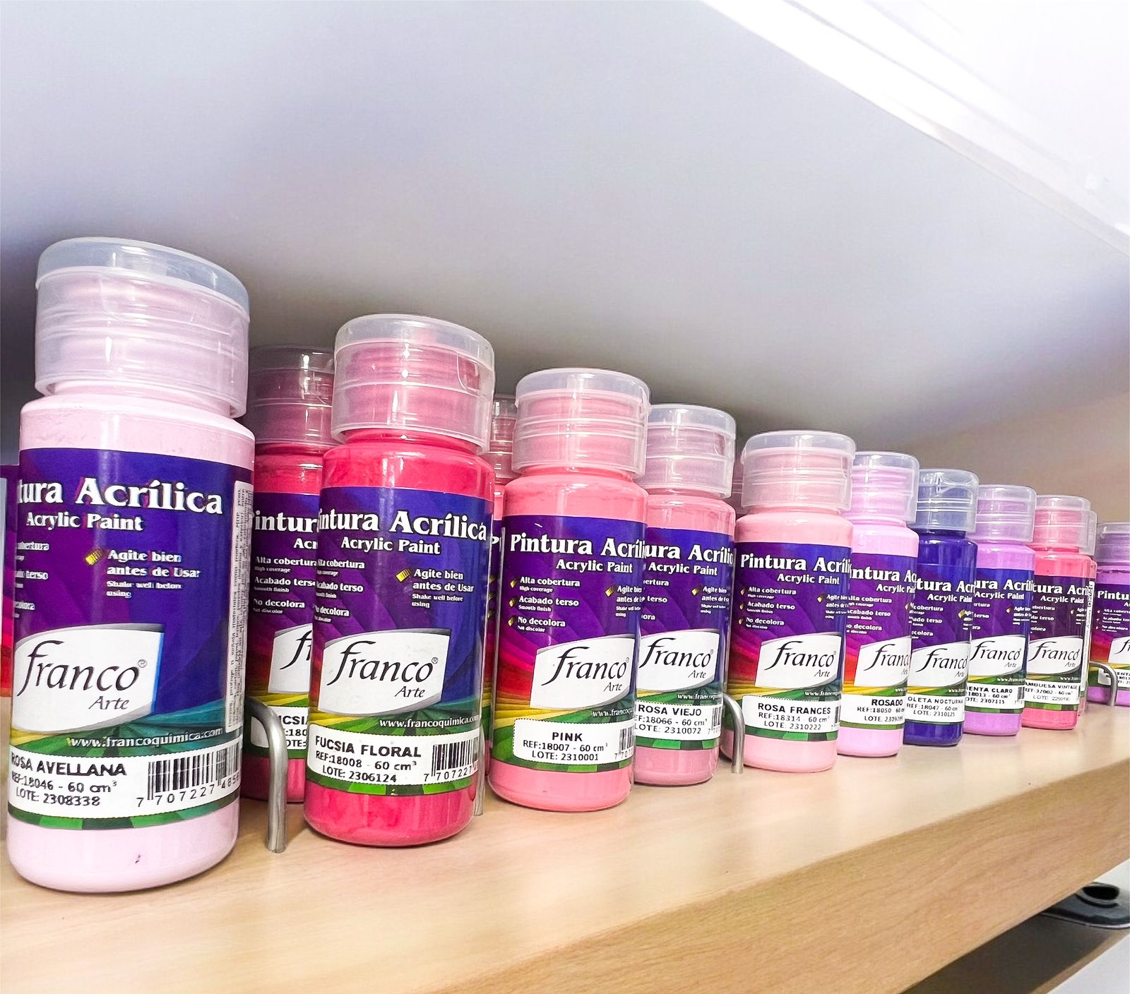 Pintura acrilica Franco Arte - Tonos Básicos