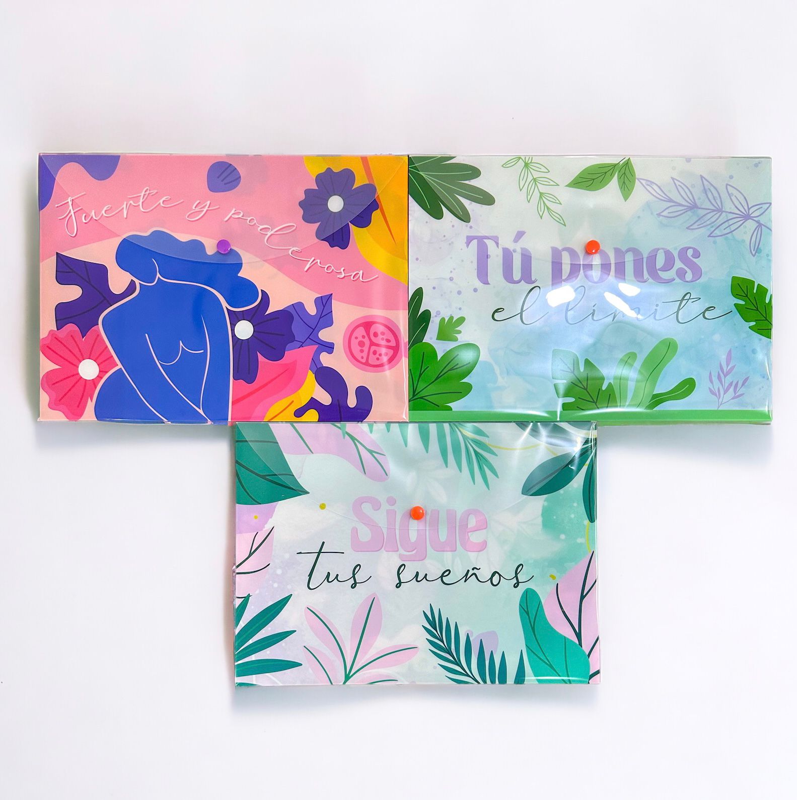 Carpeta Sobre con Boton Primavera