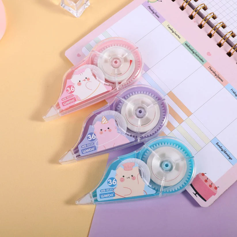 Cinta Correctora con Lupa Pastel