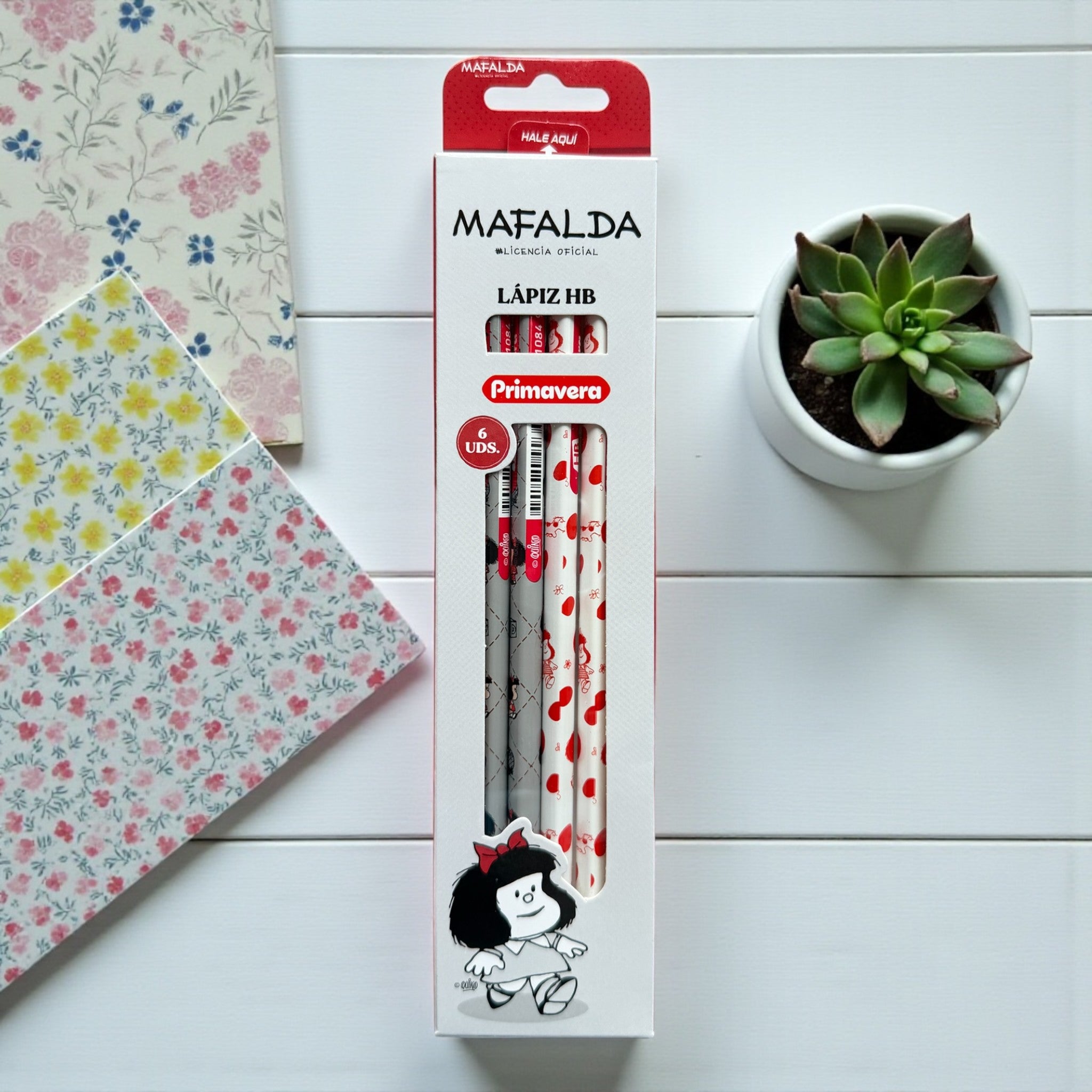 Caja de Lápiz Mafalda x6