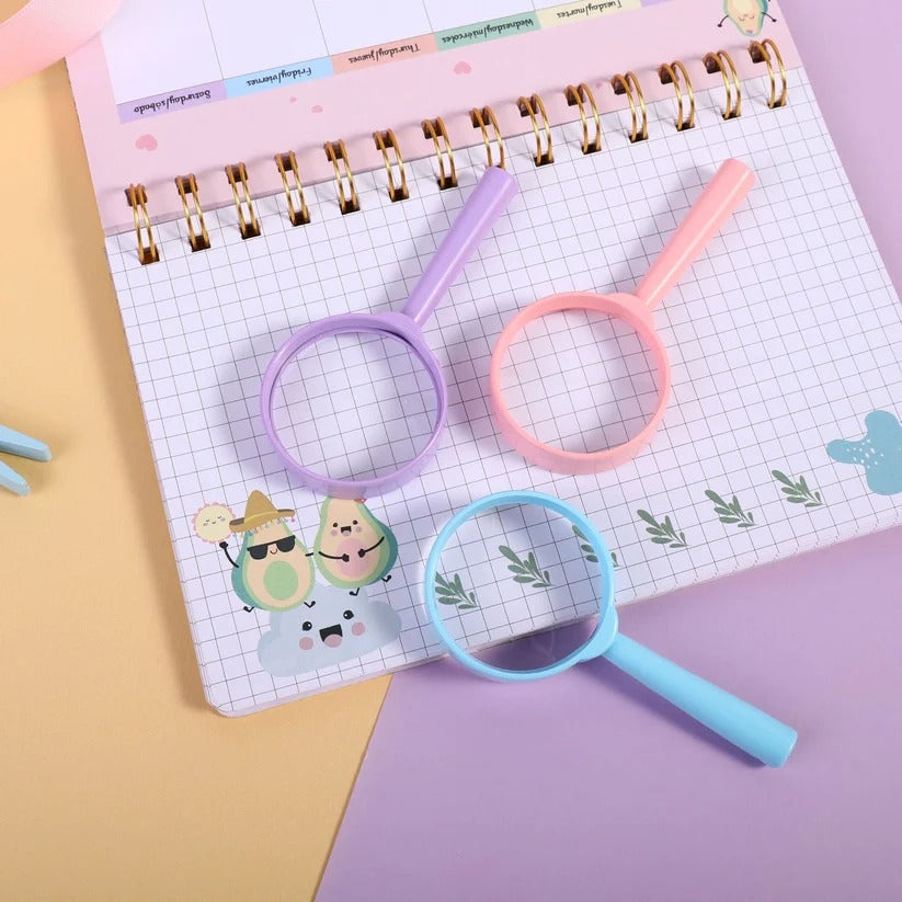 Cinta Correctora con Lupa Pastel