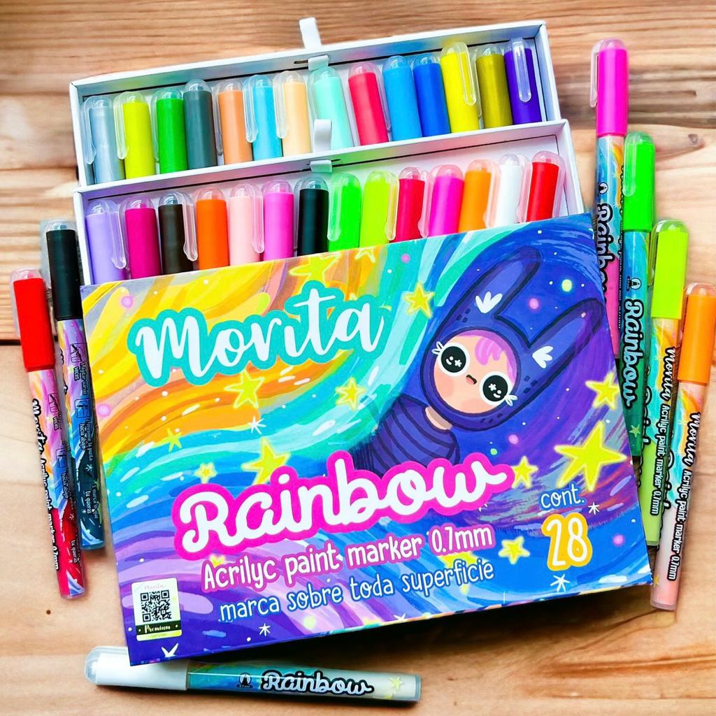 Acrylic Rainbow Morita x28 0.7 mm