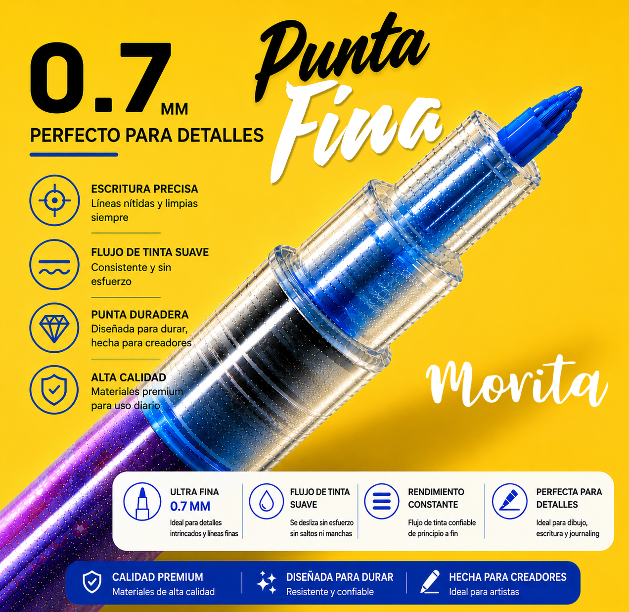 PRE-VENTA Acrylic Rainbow Morita x28 0.7 mm