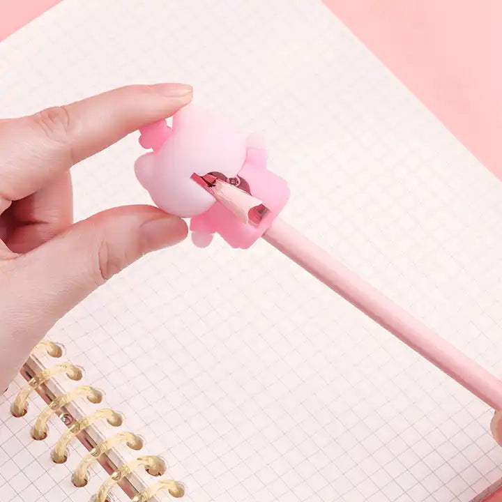 Sacapunta Gatito Rosa Kawaii