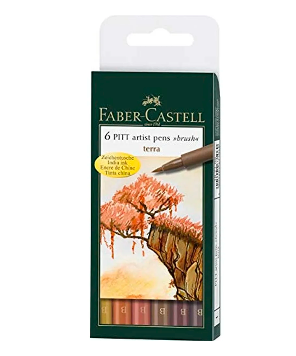Punta Pincel Faber-Castell Pitt Artist Pens Terra