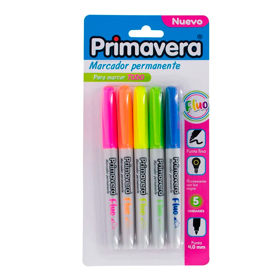 Marcador Permanente Neón Primavera