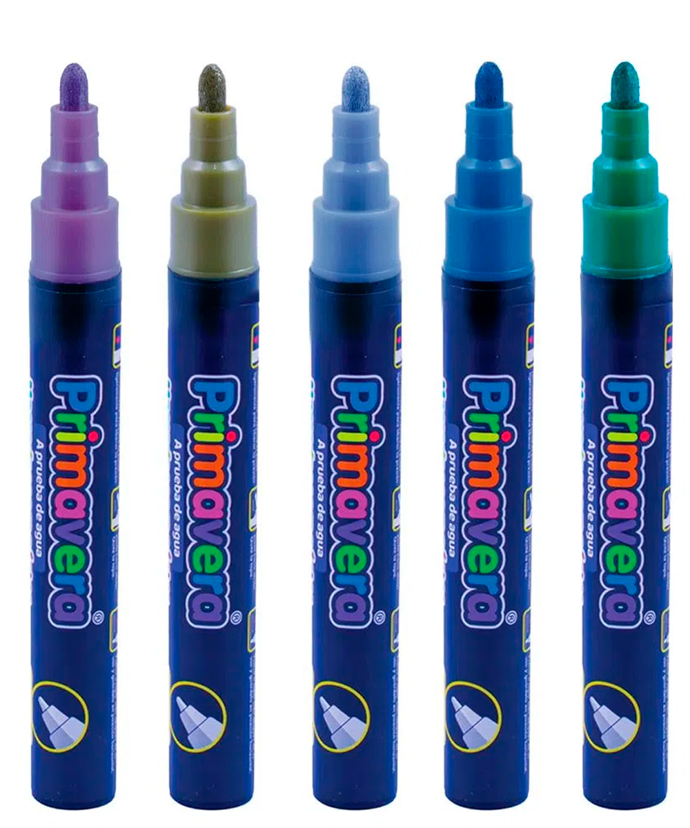 Marcador Poster 2/6mm Primavera Tonos Metálicos