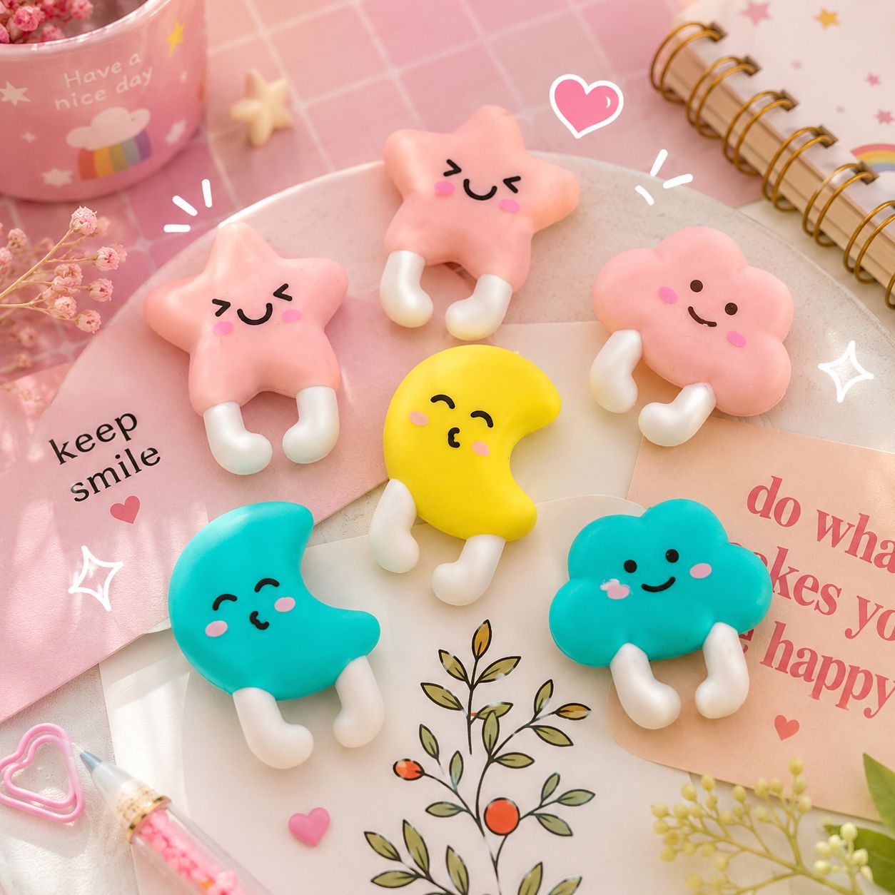 Borrador Luna Estrella Kawaii