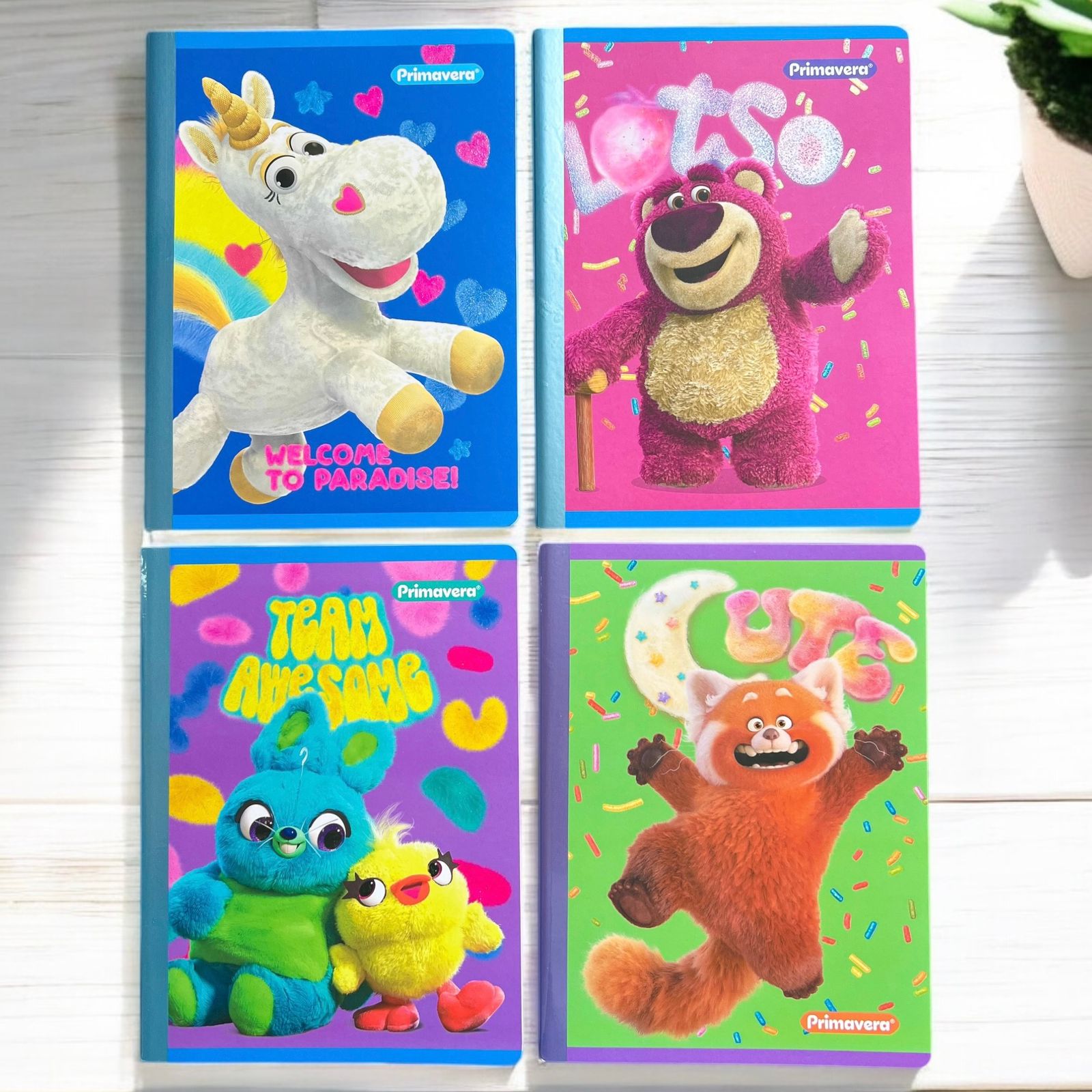 Cuaderno Pixar Primavera 100 Hojas