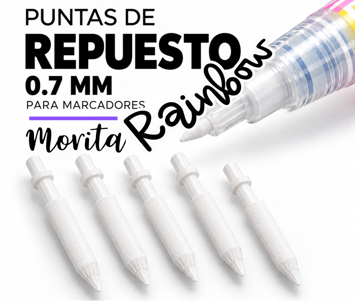 Puntas de Repuesto para Marcadores Morita Rainbow