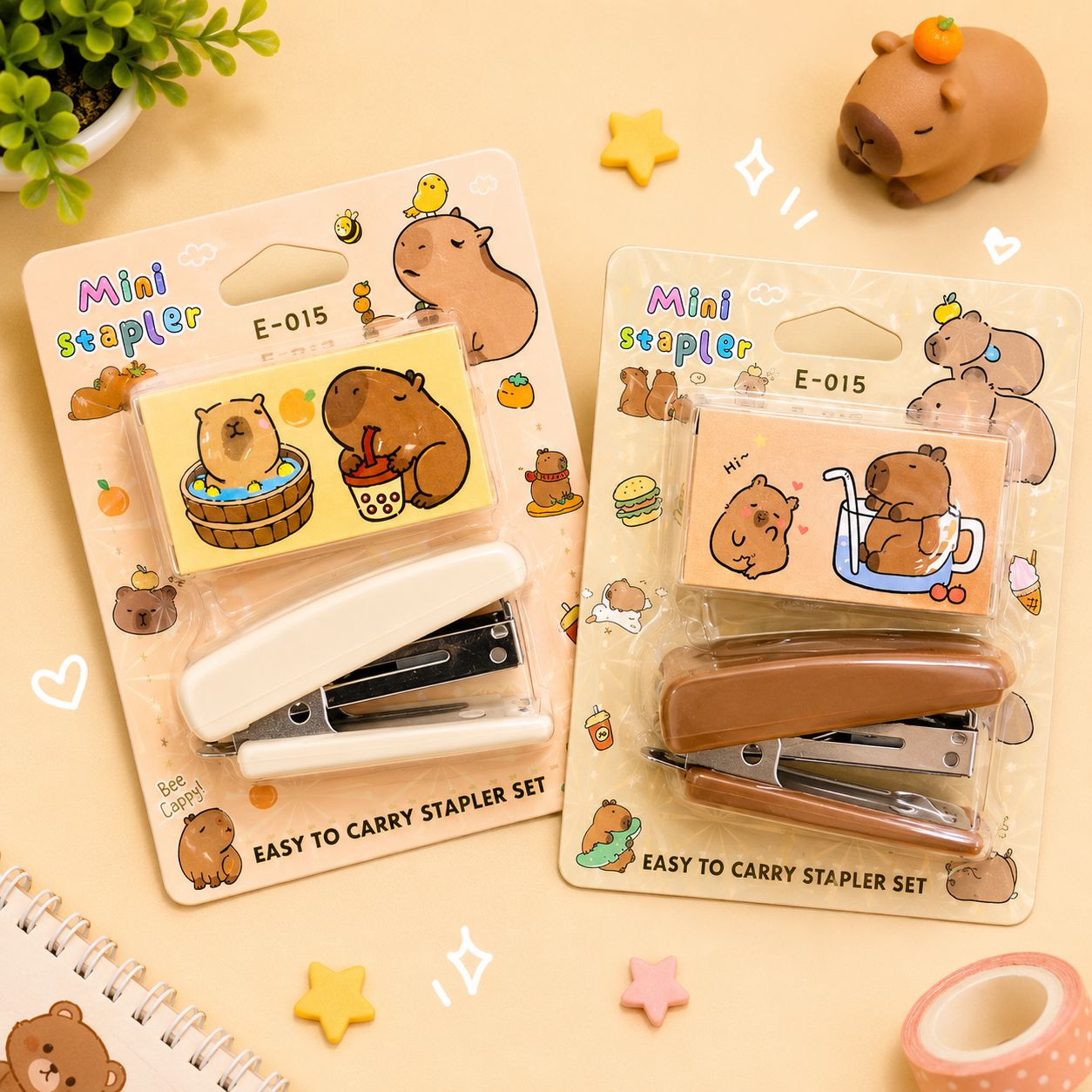 Grapadora con Grapas Capybara