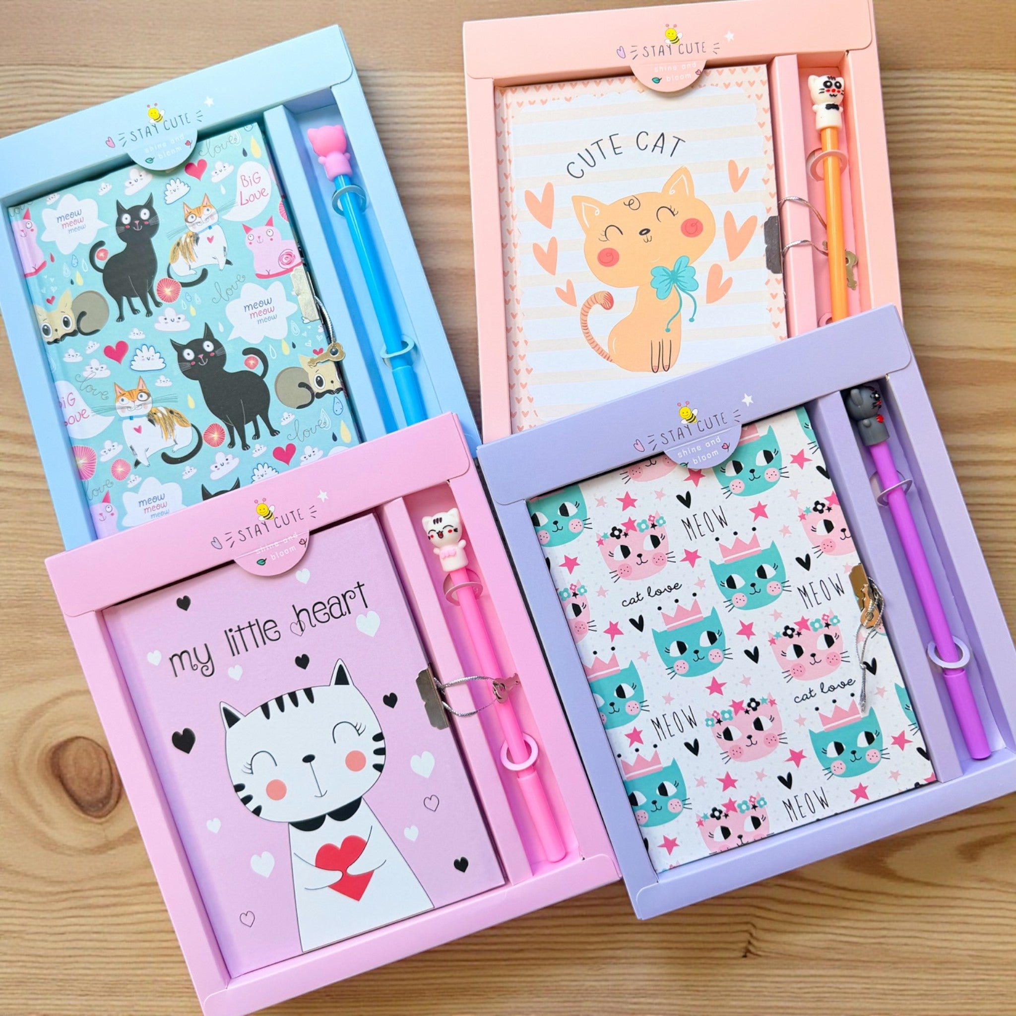 Kit Diario y Lapicero Gato