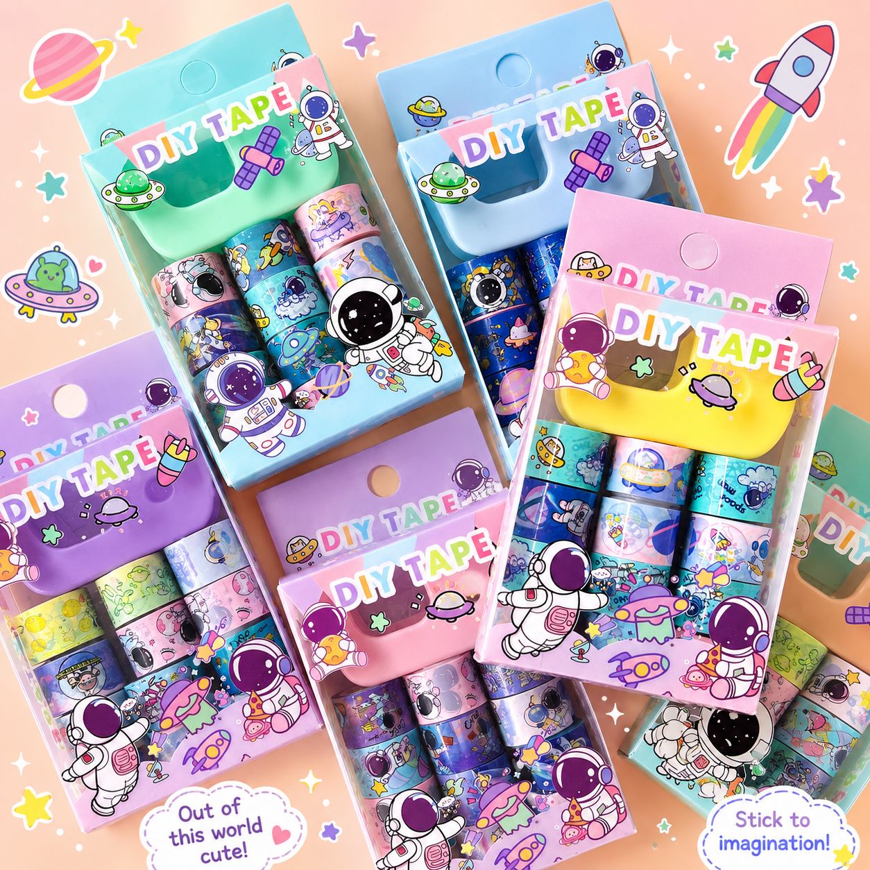 Astronaut Mini Adhesive Tape Set x12