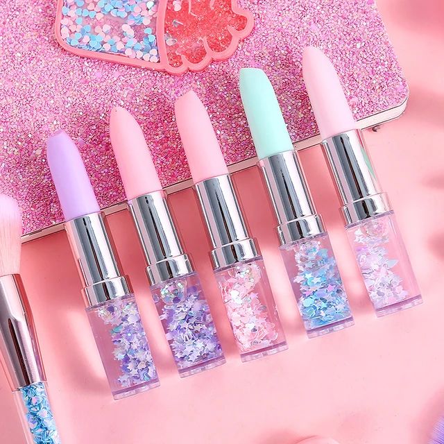 Lapicero Labial Agua Glitter