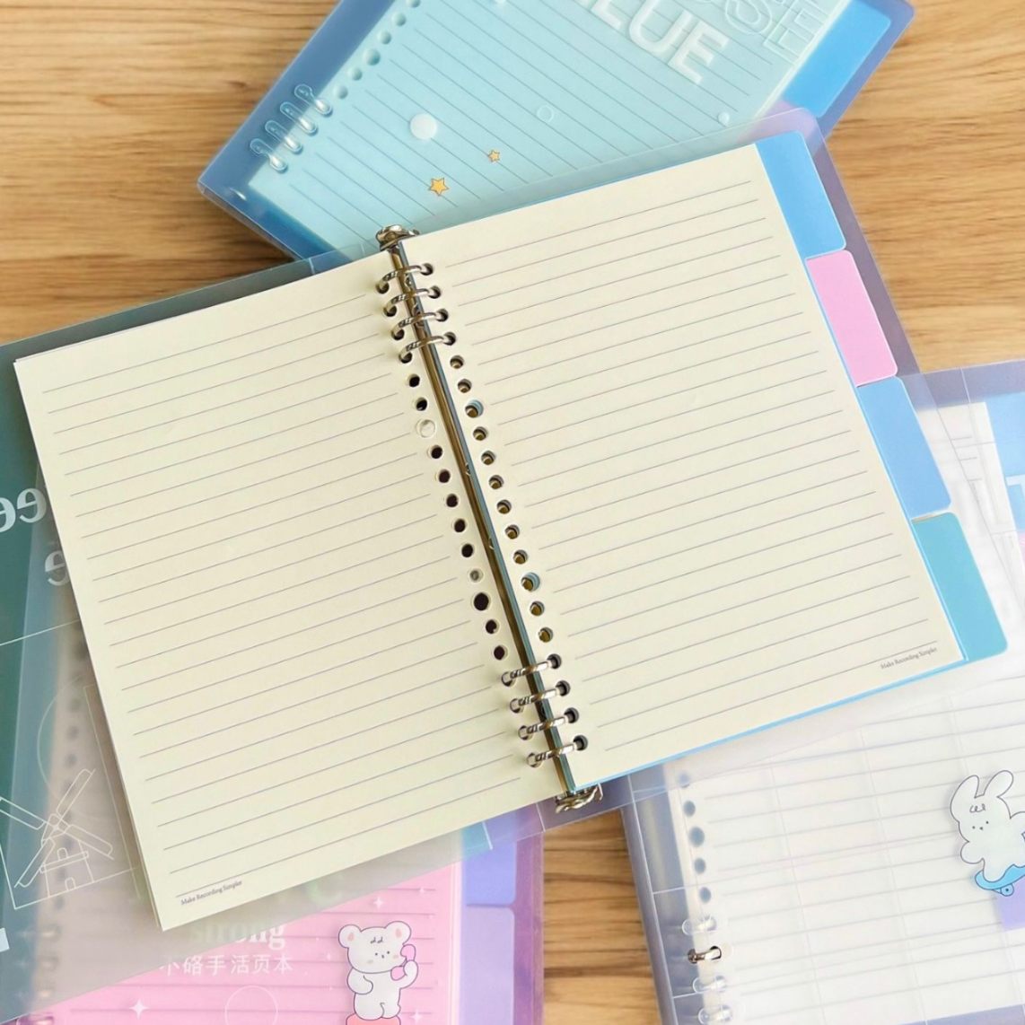 Libreta Kawaii con Separador de Materias 60 Hojas