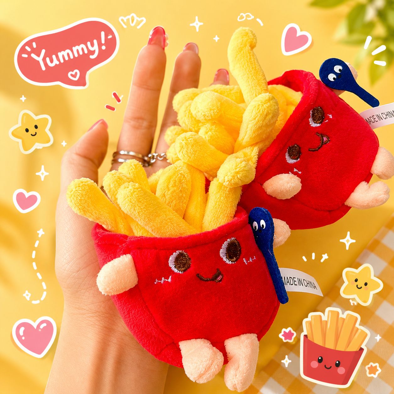 Potato Plush Keychain