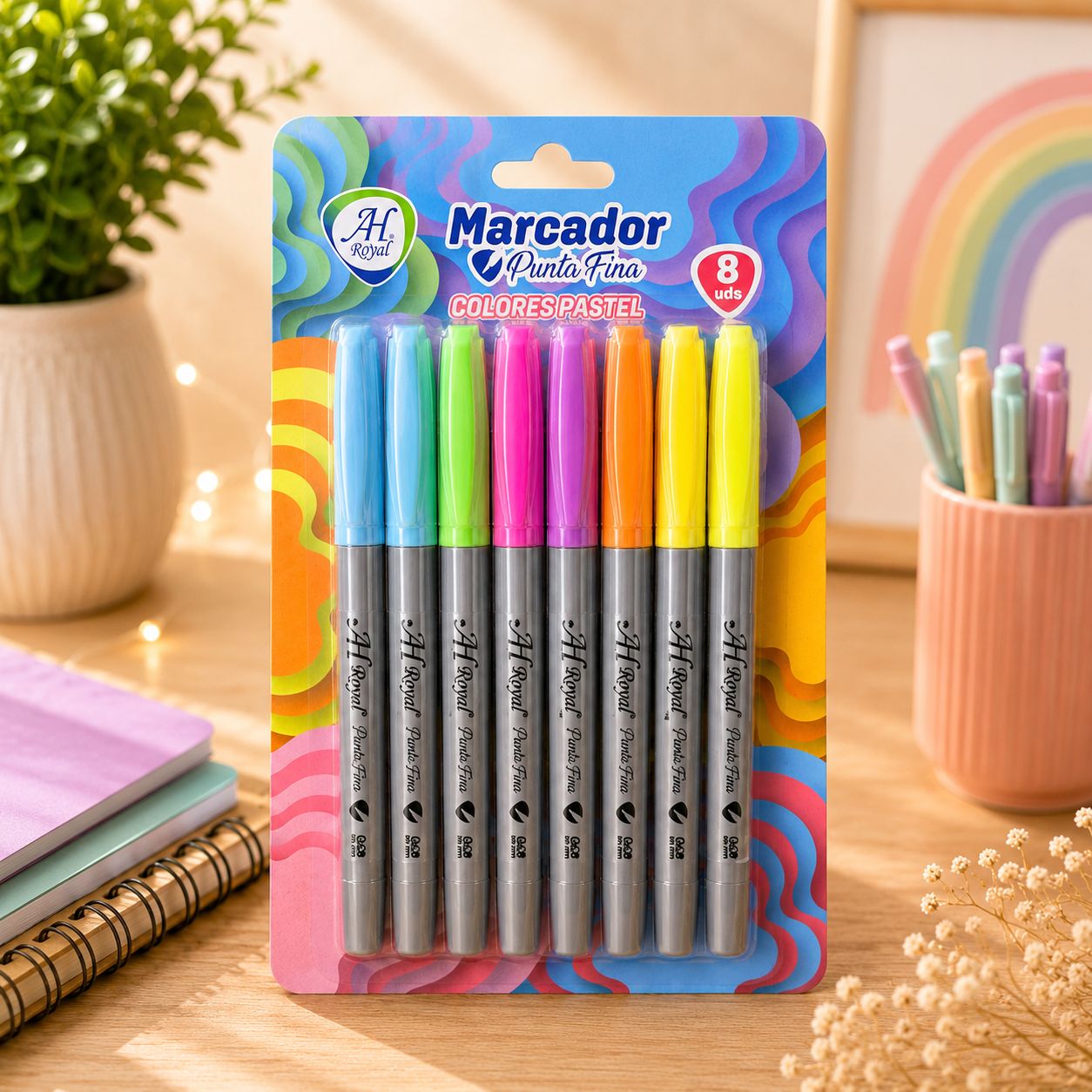 Marcador Permanente Pastel x8