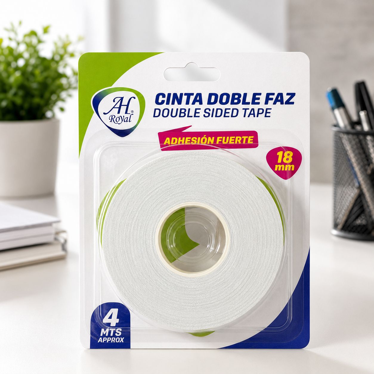 Cinta Doble Faz Blanca