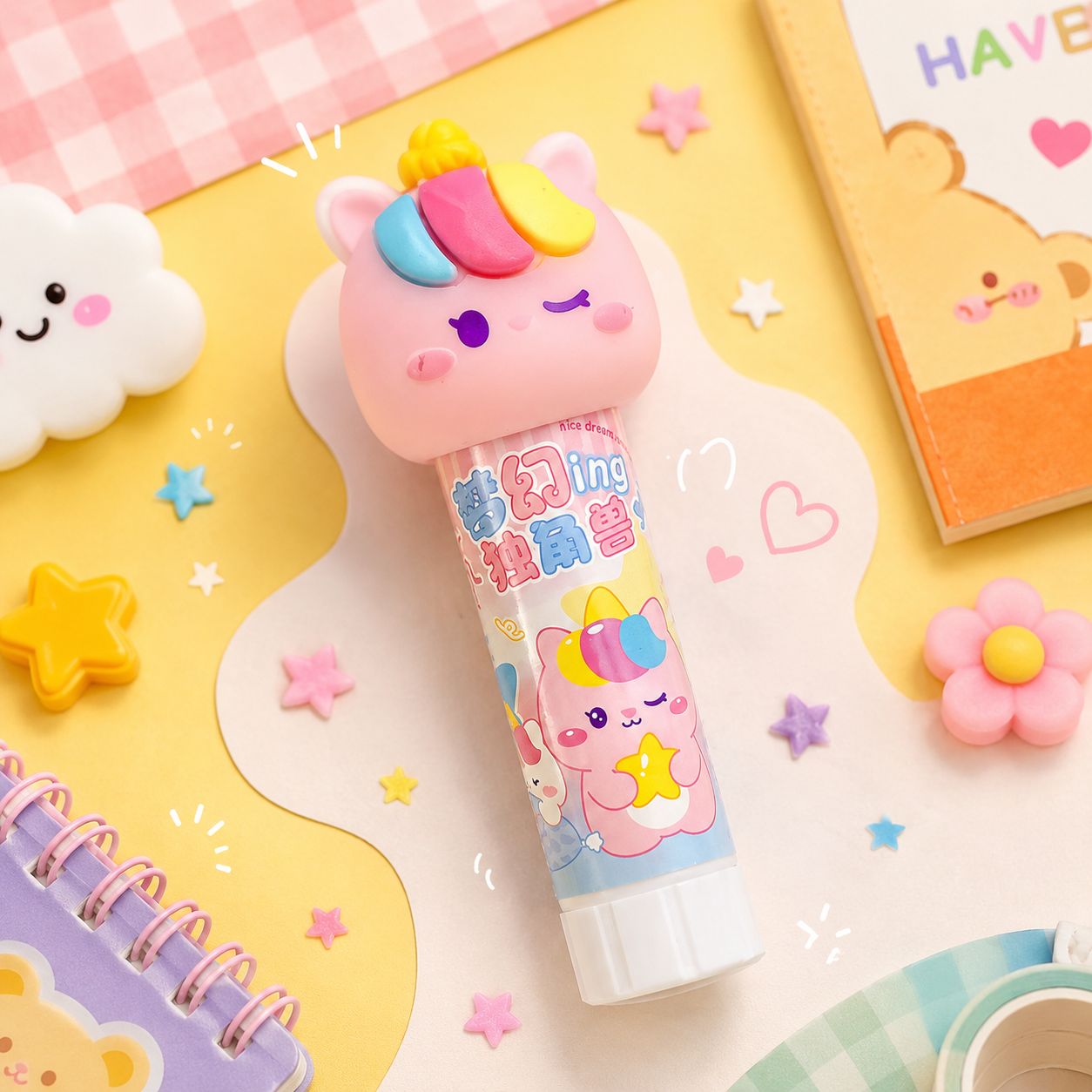 Unicorn Rainbow Glue Stick