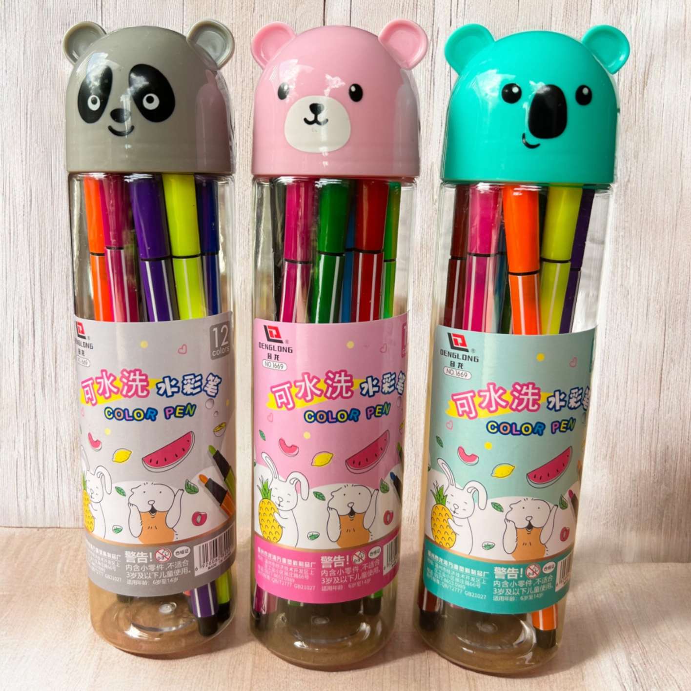 Plumones Animalitos x12