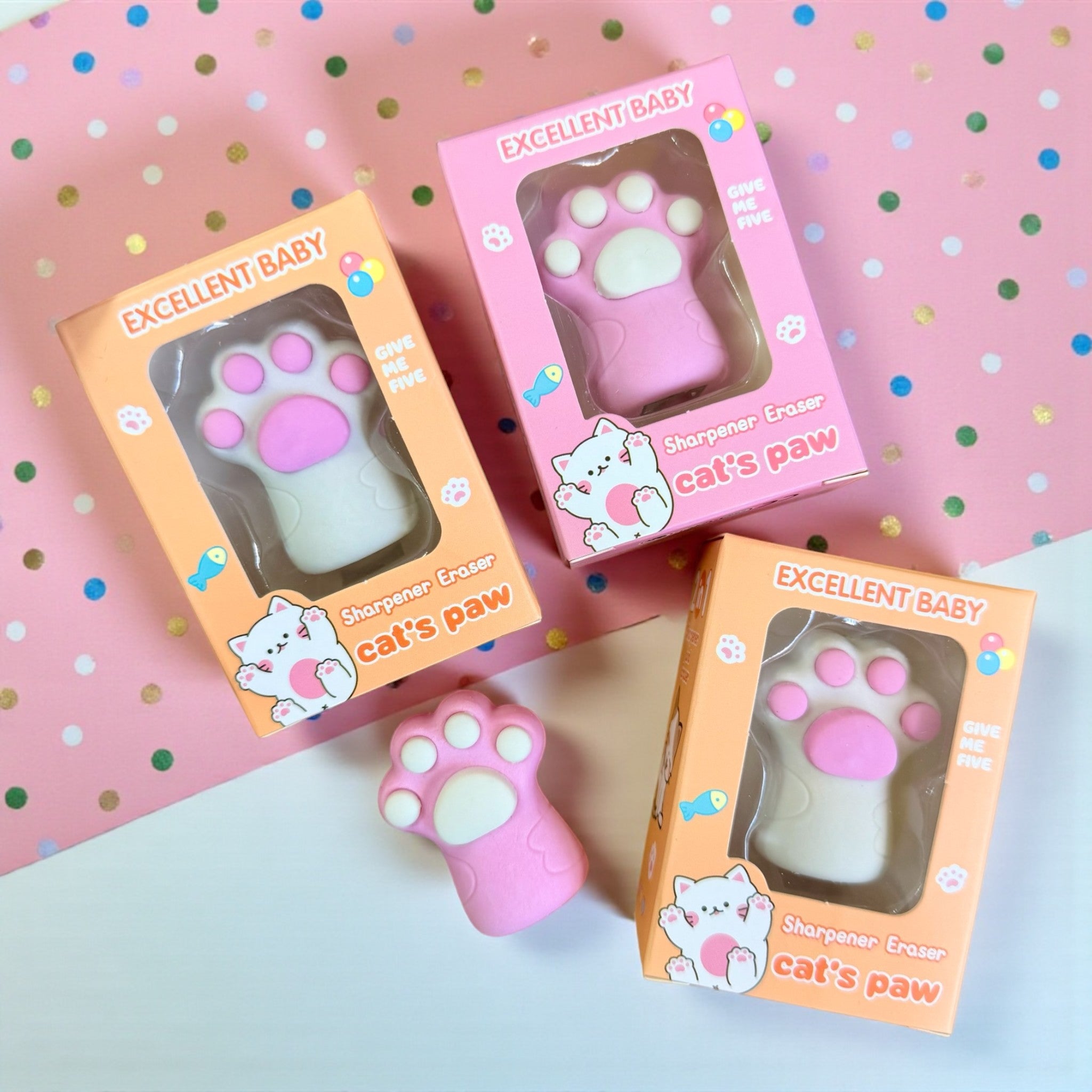 Sacapunta y Borrador Huellita