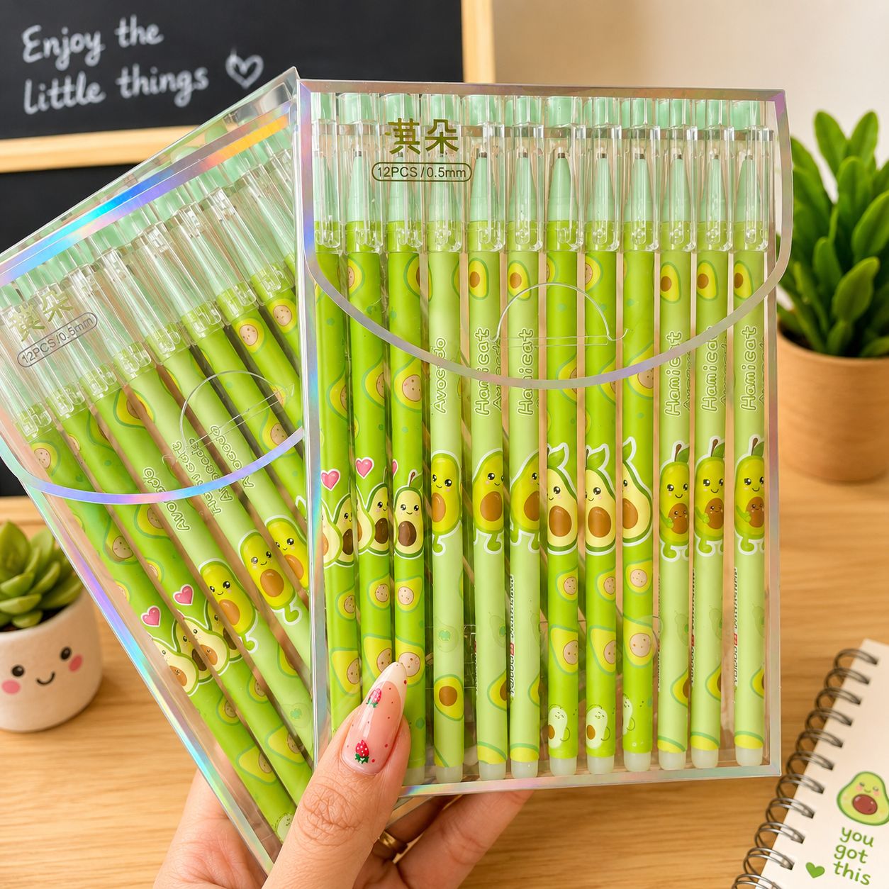 Set Lapiceros Aguacate x12