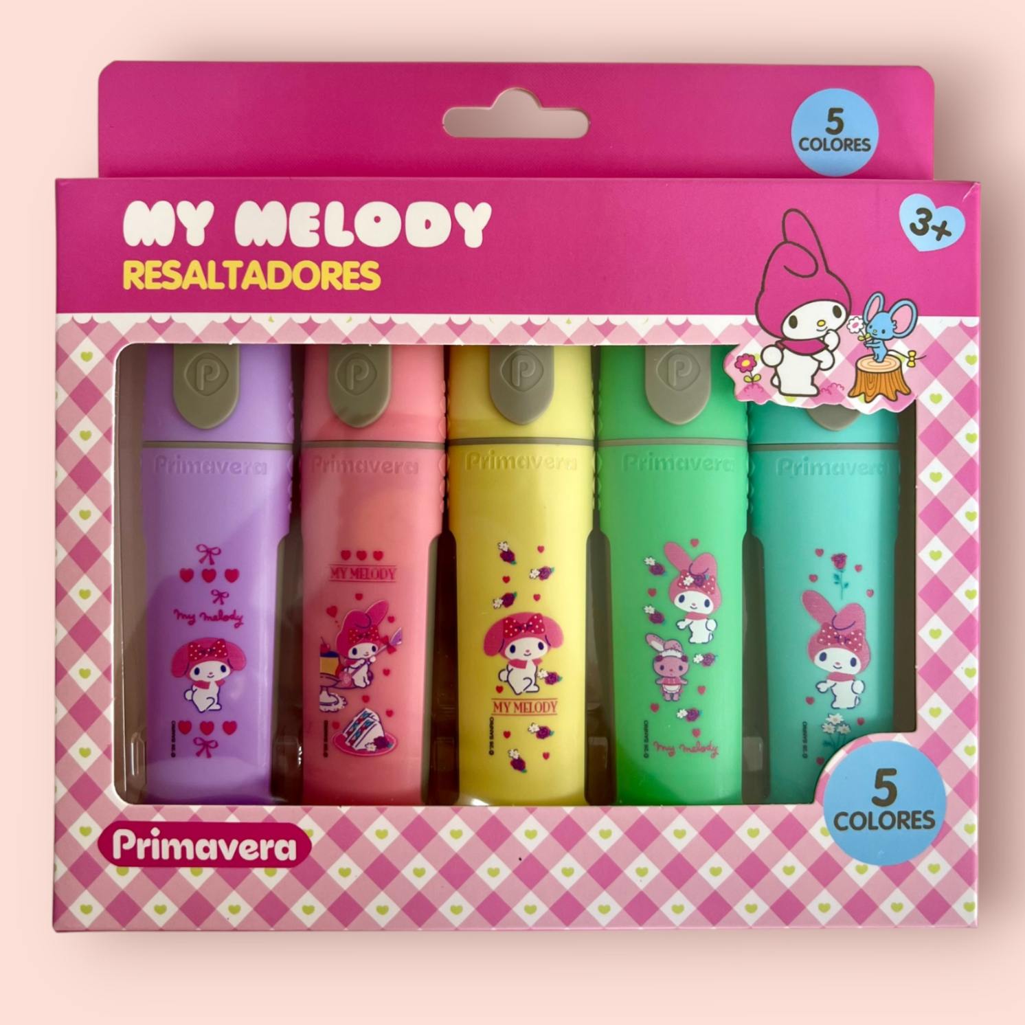 Set de Resaltadores Grandes My Melody x5