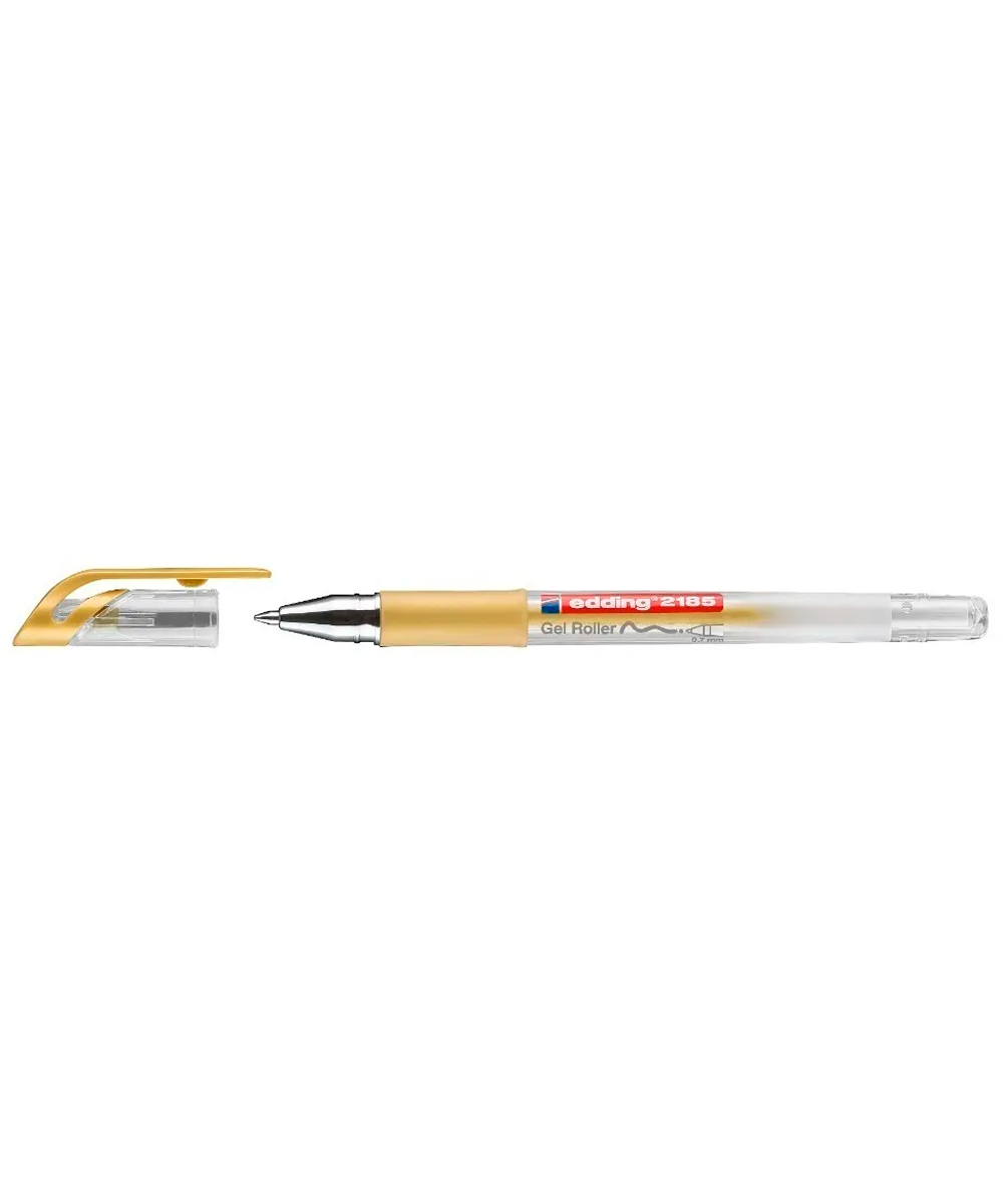 Edding stylo roller 2185, étui de 3, blanc/argenté/doré, 0.7 mm