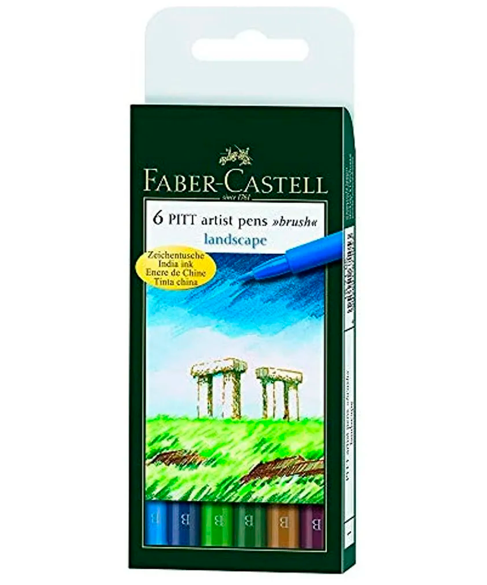 Punta Pincel Faber-Castell Pitt Artist Pens Landscape